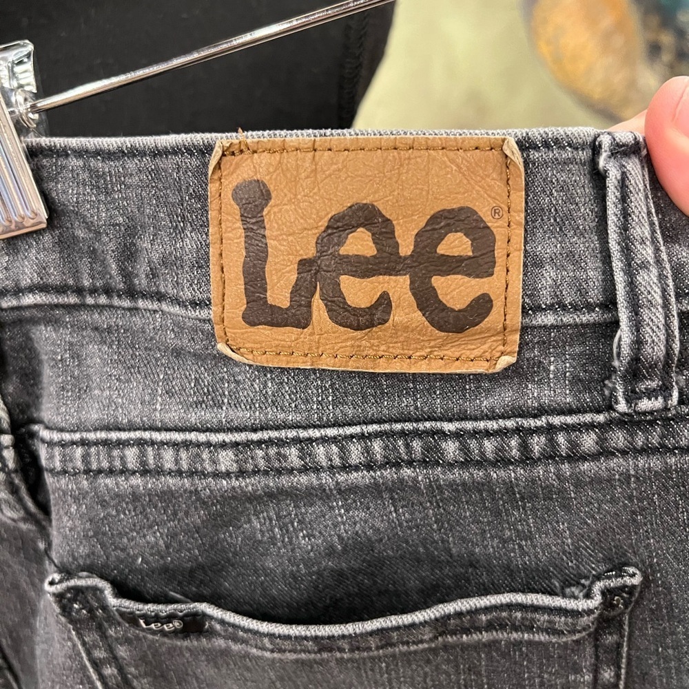 Lee Black Jeans Classic Style Contrast Stitching
